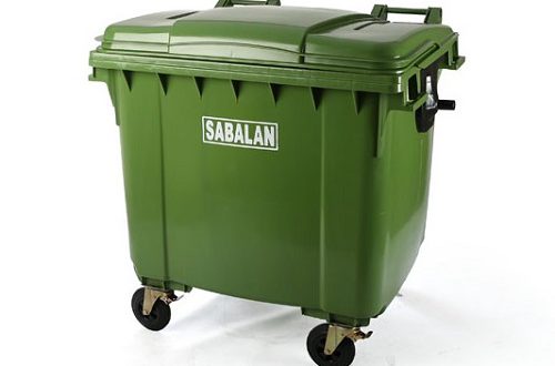 سطل زباله پلاستیکی مکانیزه بیمارستانی