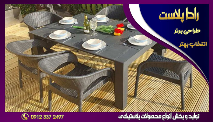 میز و صندلی پلاستیکی رستورانی